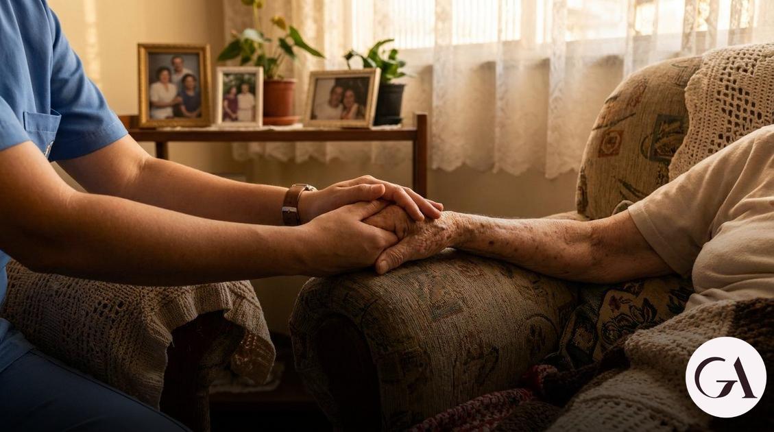 Dra. Giselle de Almeida Geriatra, especialista em cuidado domiciliar do idoso. Consultas e visitas particulares em Fortaleza. Ajudo famílias a cuidar de seus idosos com mais segurança, tanto no consultório quanto no conforto do lar.;agitação no alzheimer